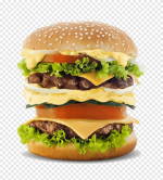 Burger double cheese