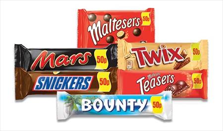 Chocolat (mars, bueno , snickers , bounty , kitkat )