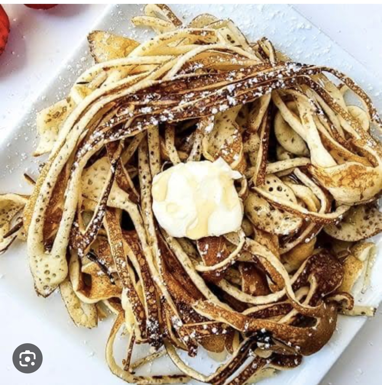 Crêpe spaghetti nutella banane 