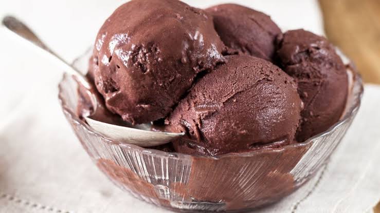 Boule de glace chocolat 