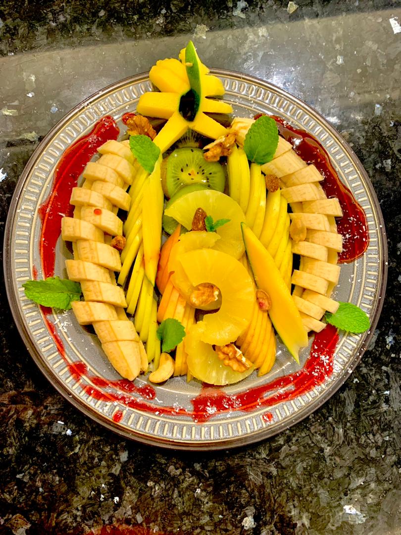 Assiettes de fruits 